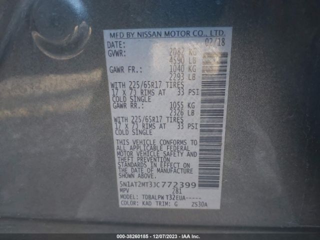 Photo 8 VIN: 5N1AT2MT3JC772399 - NISSAN ROGUE 