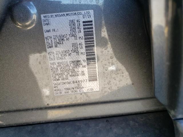 Photo 9 VIN: 5N1AT2MT3KC844977 - NISSAN ROGUE 