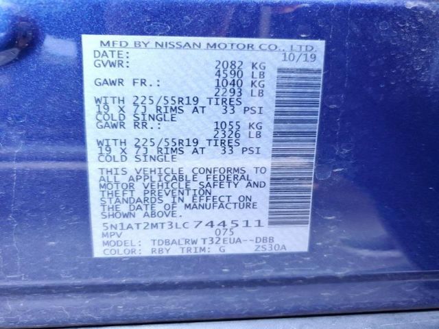 Photo 8 VIN: 5N1AT2MT3LC744511 - NISSAN ROGUE 