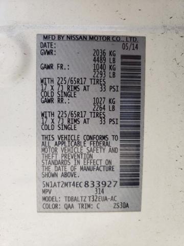 Photo 12 VIN: 5N1AT2MT4EC833927 - NISSAN ROGUE S 