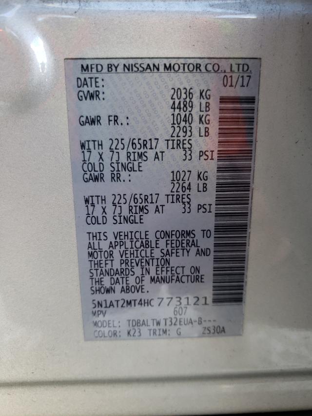 Photo 9 VIN: 5N1AT2MT4HC773121 - NISSAN ROGUE S 