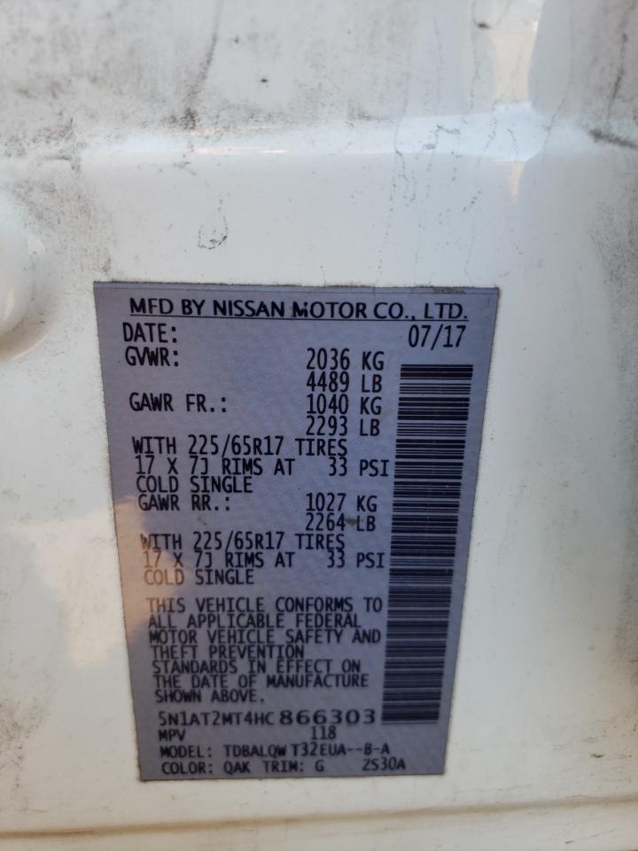 Photo 12 VIN: 5N1AT2MT4HC866303 - NISSAN ROGUE 