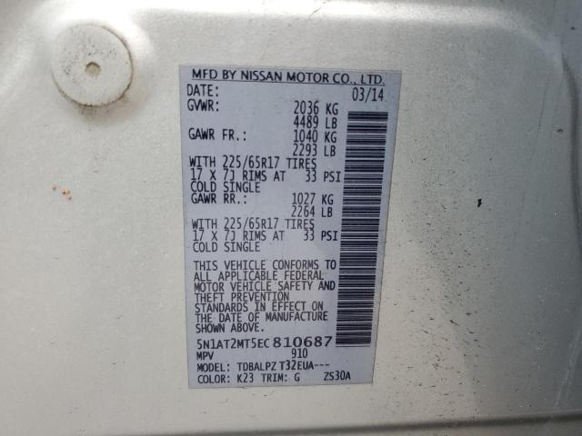 Photo 12 VIN: 5N1AT2MT5EC810687 - NISSAN ROGUE S 