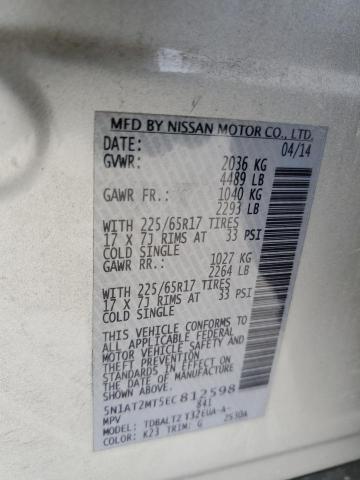 Photo 13 VIN: 5N1AT2MT5EC812598 - NISSAN ROGUE S 