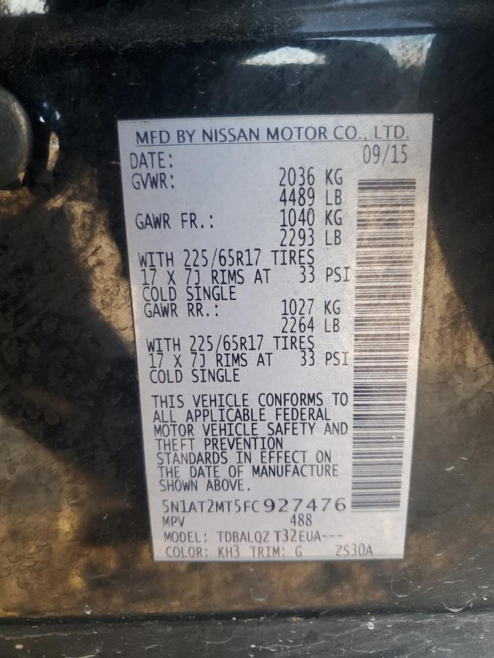 Photo 12 VIN: 5N1AT2MT5FC927476 - NISSAN ROGUE 