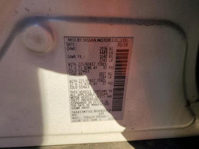 Photo 12 VIN: 5N1AT2MT5GC800079 - NISSAN ROGUE 