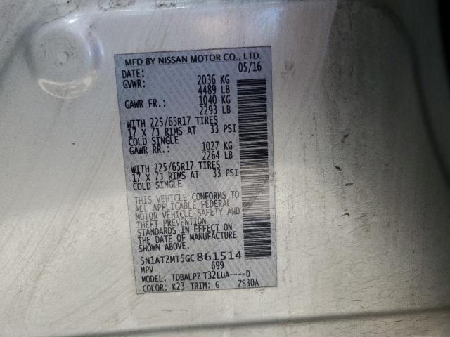 Photo 11 VIN: 5N1AT2MT5GC861514 - NISSAN ROGUE 