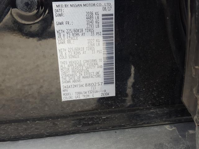 Photo 9 VIN: 5N1AT2MT5HC880257 - NISSAN ROGUE 