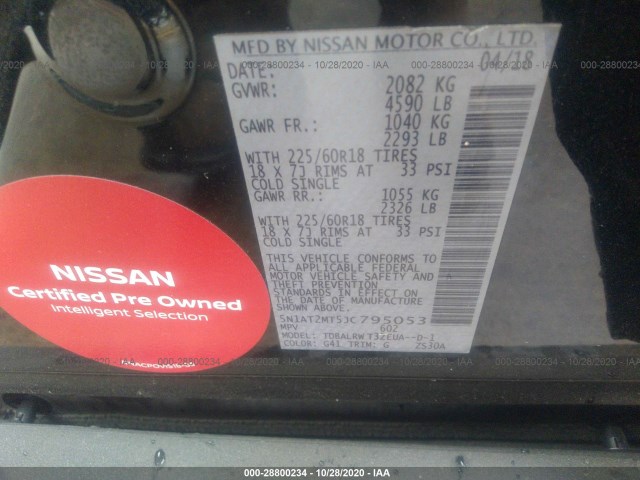 Photo 8 VIN: 5N1AT2MT5JC795053 - NISSAN ROGUE 