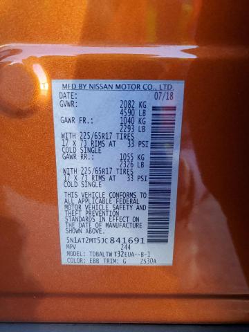 Photo 11 VIN: 5N1AT2MT5JC841691 - NISSAN ROGUE S 