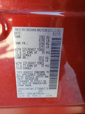 Photo 12 VIN: 5N1AT2MT5KC770073 - NISSAN ROGUE 