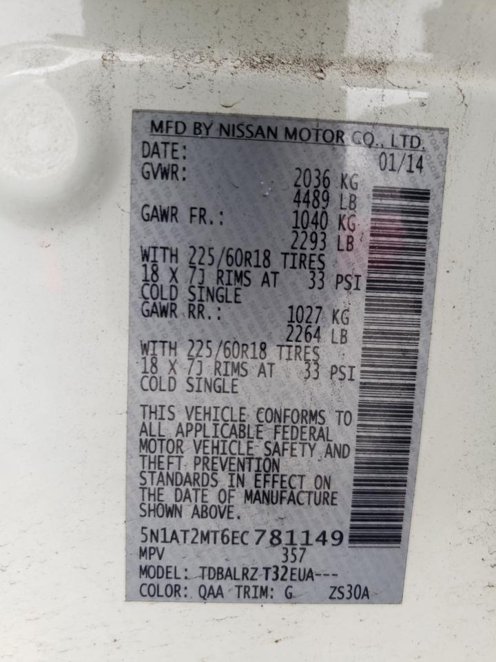 Photo 12 VIN: 5N1AT2MT6EC781149 - NISSAN ROGUE 