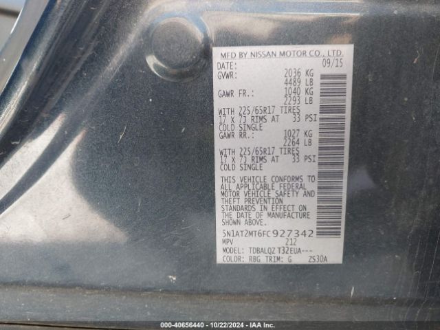 Photo 8 VIN: 5N1AT2MT6FC927342 - NISSAN ROGUE 