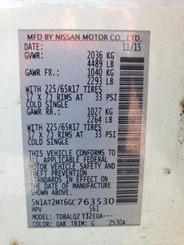 Photo 11 VIN: 5N1AT2MT6GC763530 - NISSAN ROGUE S 