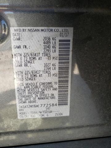 Photo 9 VIN: 5N1AT2MT6HC772584 - NISSAN ROGUE 