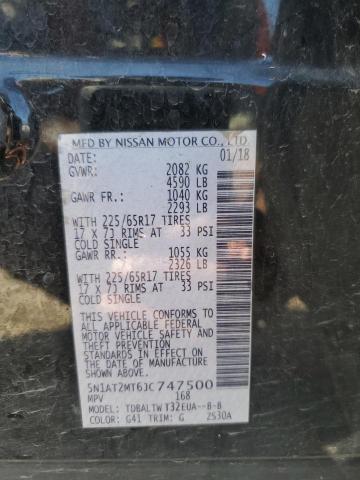 Photo 12 VIN: 5N1AT2MT6JC747500 - NISSAN ROGUE S 