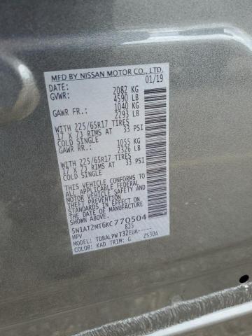 Photo 12 VIN: 5N1AT2MT6KC770504 - NISSAN ROGUE S 