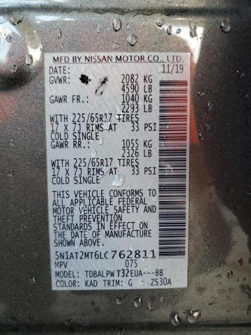 Photo 12 VIN: 5N1AT2MT6LC762811 - NISSAN ROGUE 