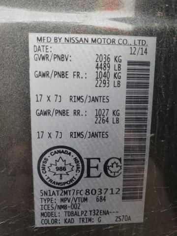 Photo 12 VIN: 5N1AT2MT7FC803712 - NISSAN ROGUE 