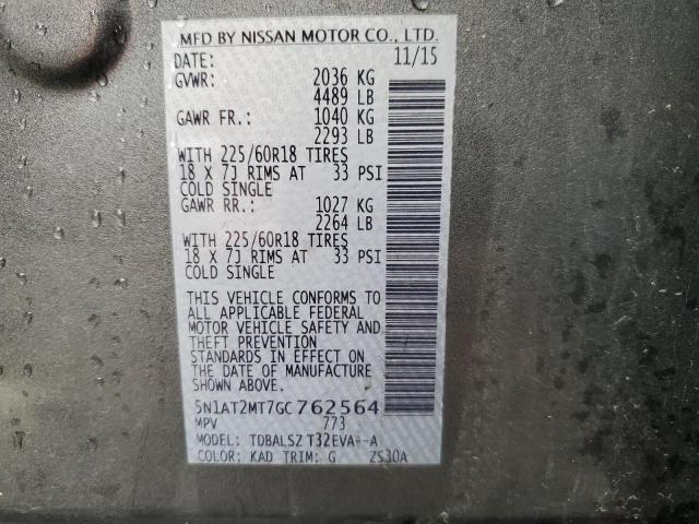 Photo 12 VIN: 5N1AT2MT7GC762564 - NISSAN ROGUE 