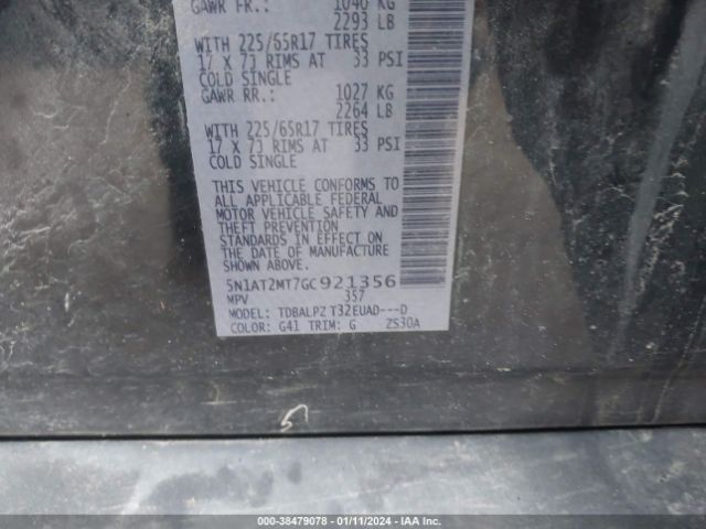 Photo 8 VIN: 5N1AT2MT7GC921356 - NISSAN ROGUE 