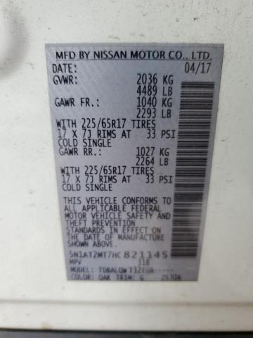 Photo 12 VIN: 5N1AT2MT7HC821145 - NISSAN ROGUE S 