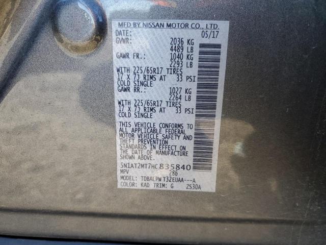 Photo 11 VIN: 5N1AT2MT7HC835840 - NISSAN ROGUE 