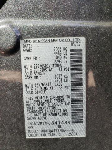 Photo 13 VIN: 5N1AT2MT7HC841489 - NISSAN ROGUE S 