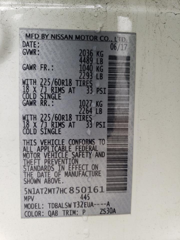 Photo 12 VIN: 5N1AT2MT7HC850161 - NISSAN ROGUE 