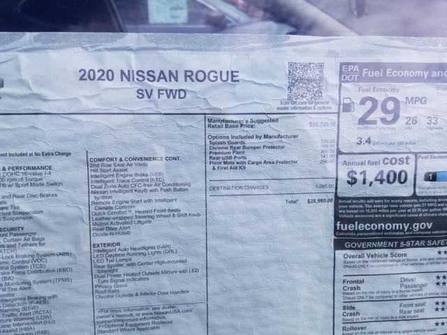 Photo 9 VIN: 5N1AT2MT7LC796692 - NISSAN ROGUE S 