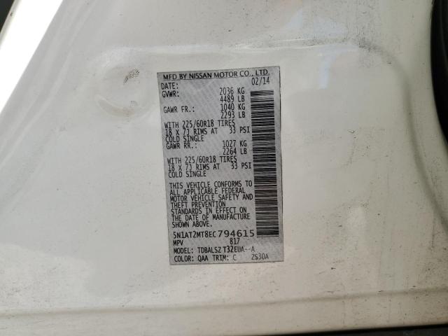 Photo 13 VIN: 5N1AT2MT8EC794615 - NISSAN ROGUE S 