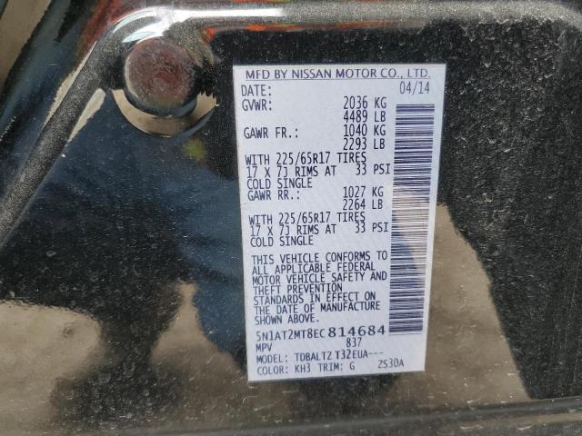 Photo 12 VIN: 5N1AT2MT8EC814684 - NISSAN ROGUE S 