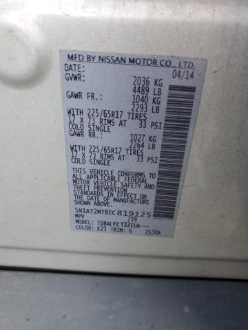 Photo 11 VIN: 5N1AT2MT8EC819125 - NISSAN ROGUE 