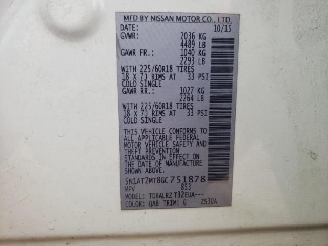 Photo 11 VIN: 5N1AT2MT8GC751878 - NISSAN ROGUE 