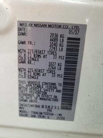 Photo 11 VIN: 5N1AT2MT8HC838231 - NISSAN ROGUE 