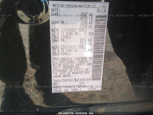 Photo 8 VIN: 5N1AT2MT8JC824934 - NISSAN ROGUE 