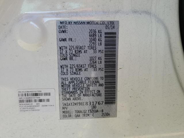 Photo 12 VIN: 5N1AT2MT9EC831767 - NISSAN ROGUE 