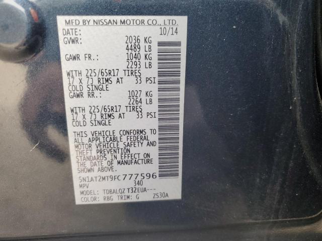 Photo 12 VIN: 5N1AT2MT9FC777596 - NISSAN ROGUE 