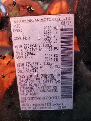 Photo 12 VIN: 5N1AT2MT9HC879001 - NISSAN ROGUE 