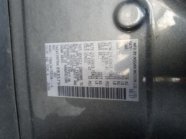 Photo 9 VIN: 5N1AT2MT9HC883579 - NISSAN ROGUE 