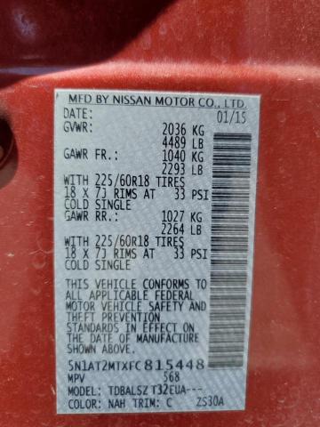 Photo 11 VIN: 5N1AT2MTXFC815448 - NISSAN ROGUE S 