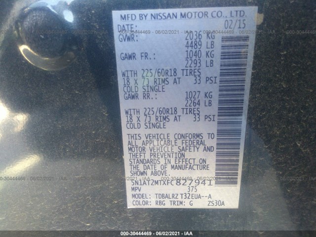 Photo 8 VIN: 5N1AT2MTXFC827941 - NISSAN ROGUE 