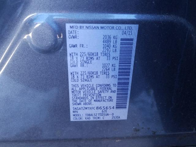 Photo 9 VIN: 5N1AT2MTXFC865654 - NISSAN ROGUE S 