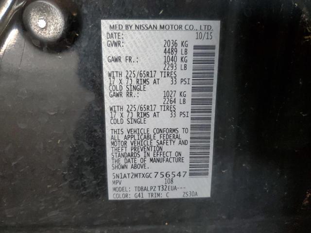 Photo 12 VIN: 5N1AT2MTXGC756547 - NISSAN ROGUE S 