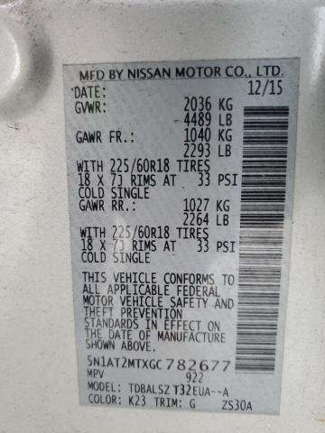 Photo 13 VIN: 5N1AT2MTXGC782677 - NISSAN ROGUE 