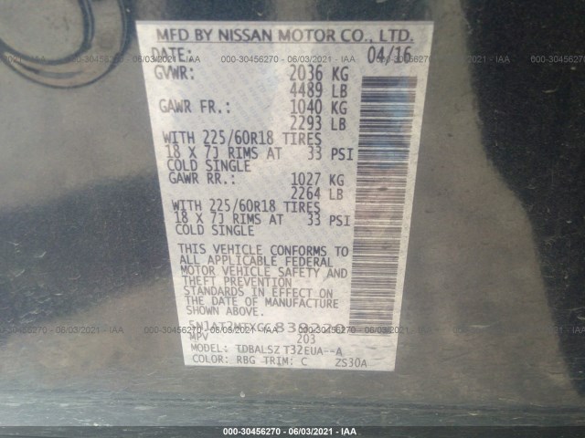 Photo 8 VIN: 5N1AT2MTXGC839220 - NISSAN ROGUE 