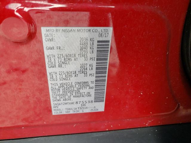 Photo 9 VIN: 5N1AT2MTXHC875538 - NISSAN ROGUE S 