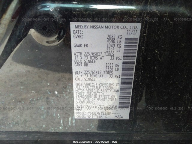 Photo 8 VIN: 5N1AT2MTXJC724768 - NISSAN ROGUE 