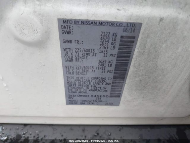 Photo 8 VIN: 5N1AT2MV0EC849690 - NISSAN ROGUE 