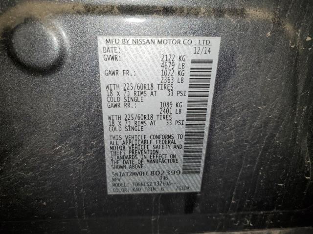 Photo 11 VIN: 5N1AT2MV0FC802399 - NISSAN ROGUE 